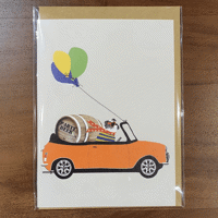 Sally Scaffardi Dogs On Wheels Card